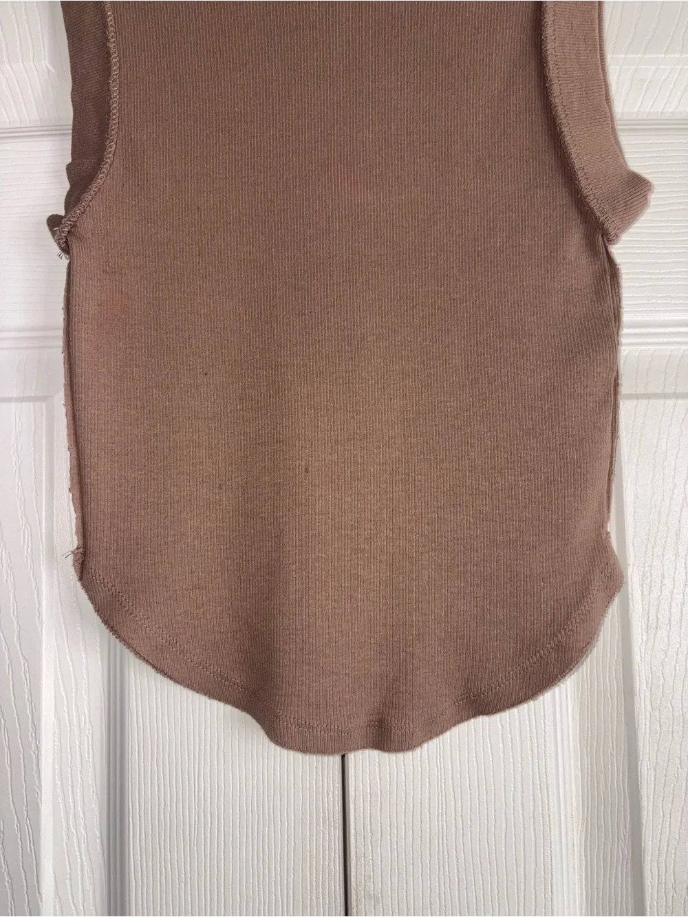 We The Free Ribbed Tank Top in Brown - Picture 3 of 12